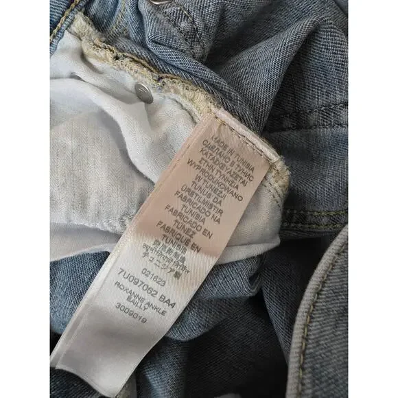 New 7 for All Mankind Size 24 Roxanne Ankle Bailey Current - Picture 6 of 10